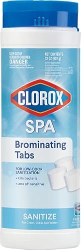 Clorox® Pool&Spa™ Spa Bromine Tablets- Bromine Tablets for Spa & Hot Tub, Low-Odor Sanitization, Kills Bacteria, Restores Water Clarity, Slow-Dissolving, 1.5LB (Pack of 1)